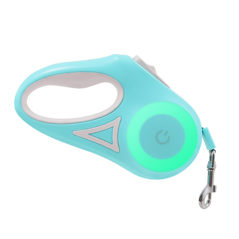 Safe-Stride Spotlight: The All-in-One Retractable Leash & Collar Set for Secure Night Walks.